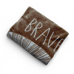 Kradyl Kroft Plush Double Layered Velvet with Two Side Printed Kids Blanket - Brave