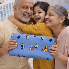 Kradyl Kroft Cervical Memory Foam Pillow for Kids 3 to 8 Yrs - Hot Wheeler