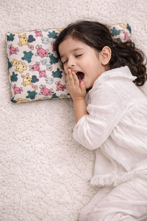 Kradyl Kroft Cervical Memory Foam Pillow for Kids 3 to 8 Yrs - Kitty Party