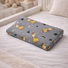 Kradyl Kroft Cervical Memory Foam Pillow for Kids 3 to 8 Yrs - Grey Giraffe
