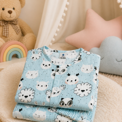 Koala - 100% Cotton Poplin | Unisex | Half Sleeve Cotton Sets for New Born to 6 Years