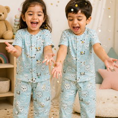 Koala - 100% Cotton Poplin | Unisex | Half Sleeve Cotton Sets for New Born to 6 Years