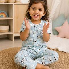 Koala - 100% Cotton Poplin | Unisex | Half Sleeve Cotton Sets for New Born to 6 Years