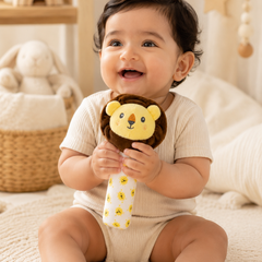 Lion - Soft Plush Rattle Toy for Kids | Premium High Quality