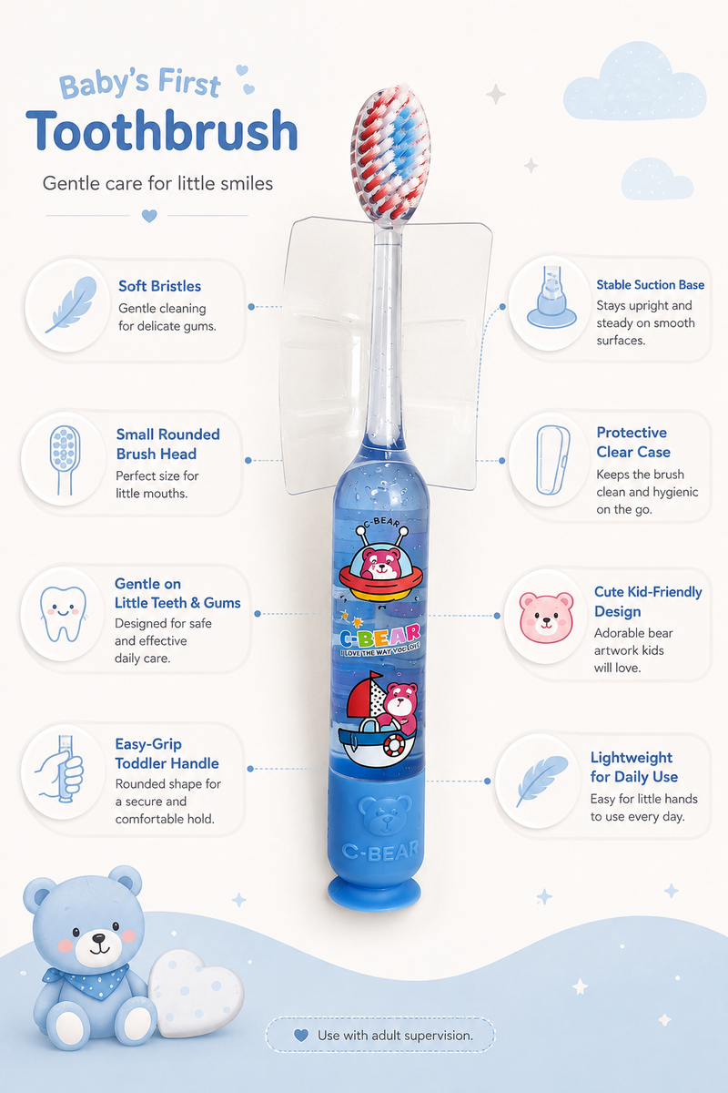 Light Glow Design Soft Tooth Brush for 2 to 6 Years - Design 19