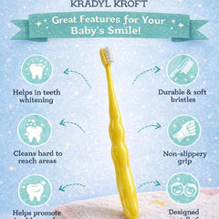 Long Sleek Soft Tooth Brush for 2 to 6 Years - Pink