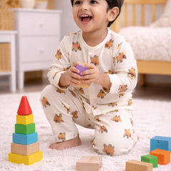 Bear Story| Premium Crinkled Double Layered Soft Unisex Muslin Set for New Born to 6 Years