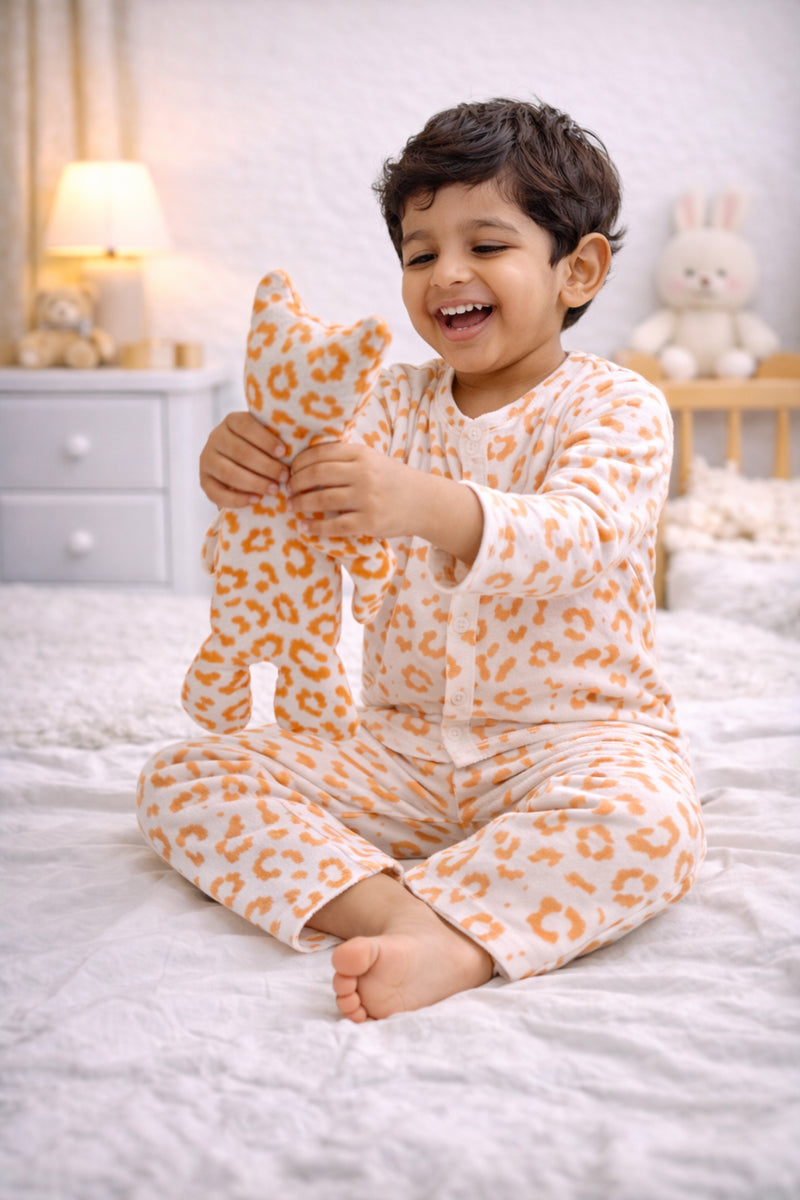 Pugmark| Premium Crinkled Double Layered Soft Unisex Muslin Set for New Born to 6 Years