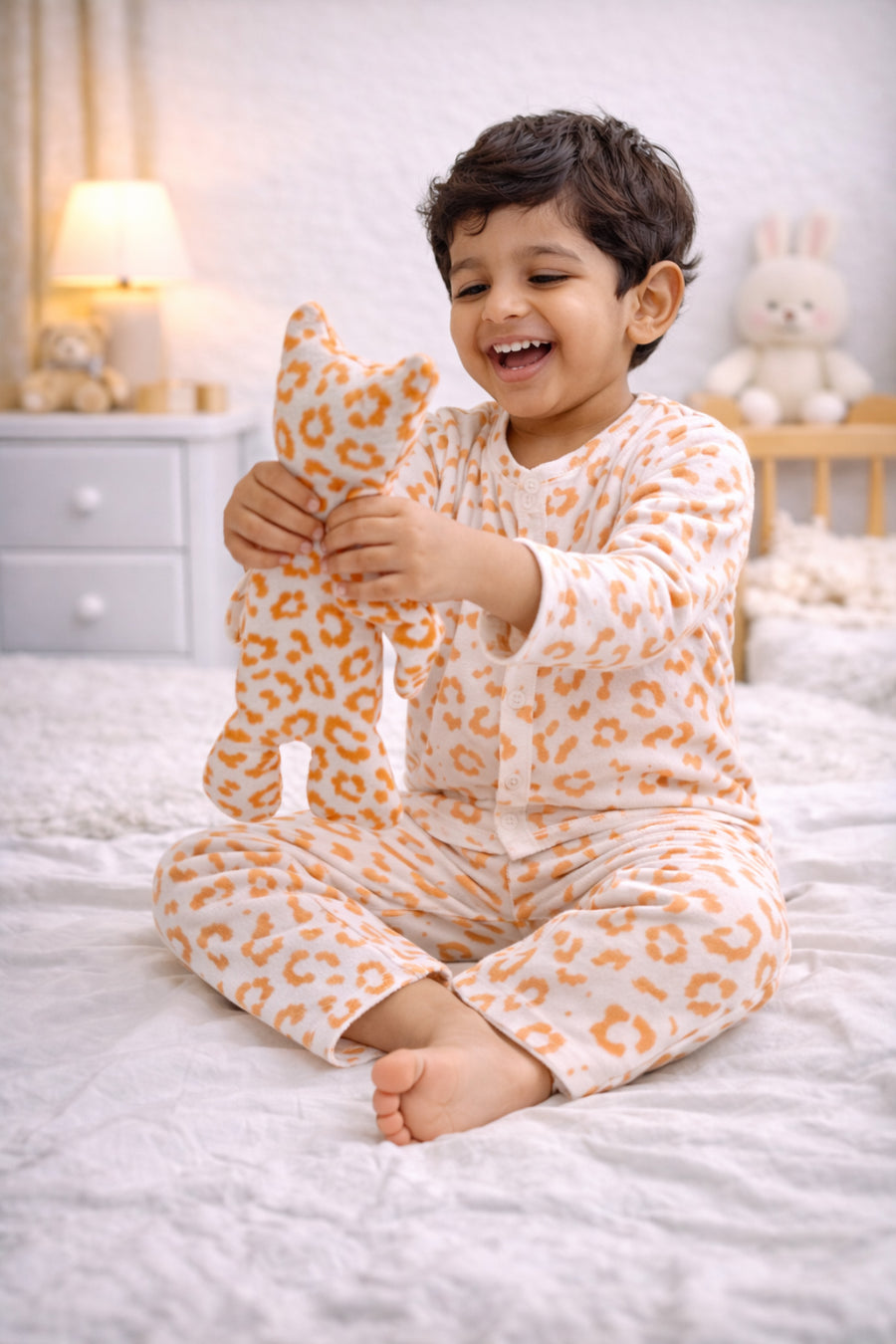 Pugmark| Premium Crinkled Double Layered Soft Unisex Muslin Set for New Born to 6 Years