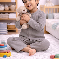Earth| Premium Crinkled Double Layered Soft Unisex Muslin Set for New Born to 6 Years