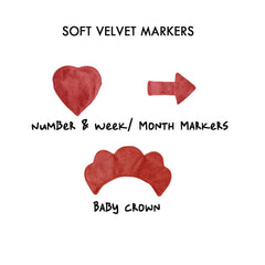 Bed of Roses- Milestone Blanket Quilt with 6 Milestone Cards and Markers