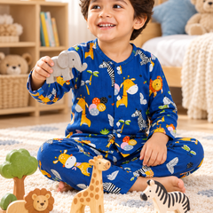 Deep Jungle - 40s Count Premium 100% Cotton Poplin | Soft Unisex Set for Kids
