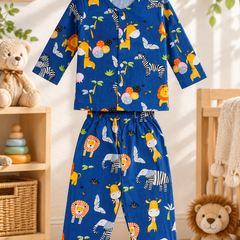 Deep Jungle - 40s Count Premium 100% Cotton Poplin | Soft Unisex Set for Kids