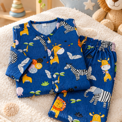 Deep Jungle - 40s Count Premium 100% Cotton Poplin | Soft Unisex Set for Kids