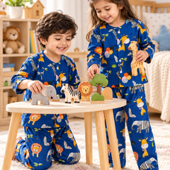 Deep Jungle - 40s Count Premium 100% Cotton Poplin | Soft Unisex Set for Kids