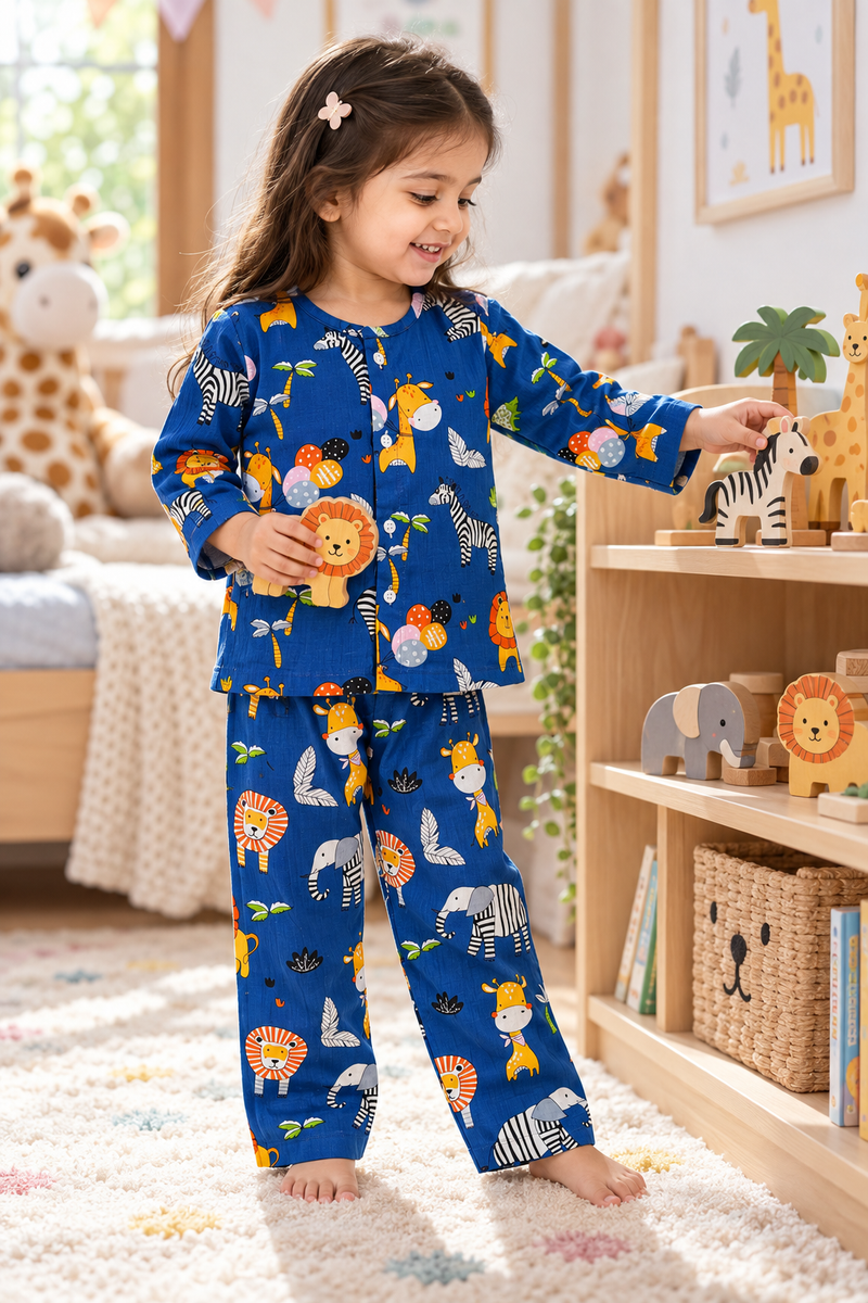Deep Jungle - 40s Count Premium 100% Cotton Poplin | Soft Unisex Set for Kids