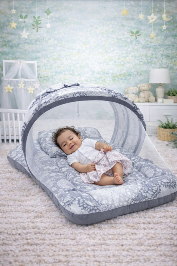 Kaleidoscope -  Kradyl Kroft Bassinet Style Mosquito Net Bedding for Infants