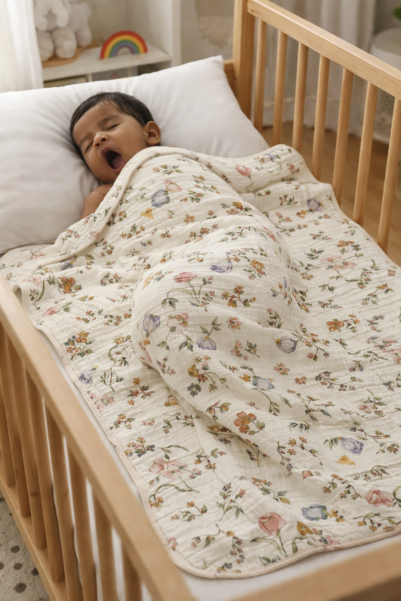 Premium Muslin Quilts for 0 to 2 Yrs | Floral