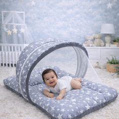 Grey Star -  Kradyl Kroft Bassinet Style Mosquito Net Bedding for Infants