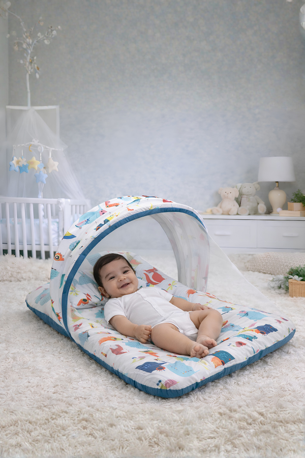 Little Minty -  Kradyl Kroft Bassinet Style Mosquito Net Bedding for Infants