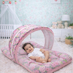 Very Berry- Kradyl Kroft Bassinet Style Mosquito Net Bedding for Infants
