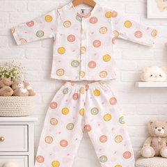Donuts | Checkered Muslin | Soft Unisex Muslin Set for New Born to 6 Years