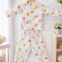 Turtle | Checkered Muslin | Soft Unisex Muslin Set for New Born to 6 Years