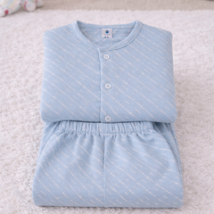 Sky Blue | Checkered Muslin | Soft Unisex Muslin Set for New Born to 6 Years