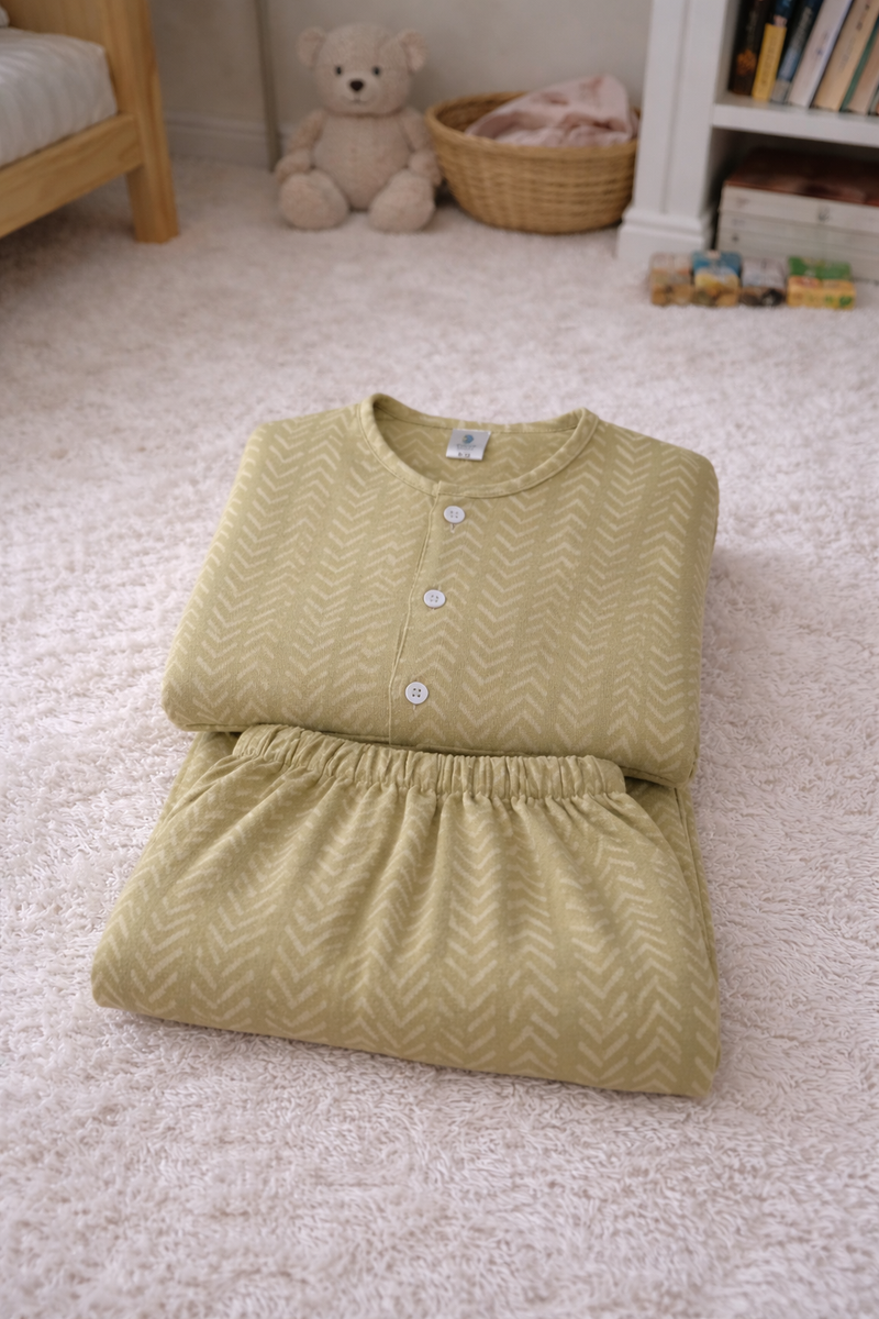 Earth Green | Checkered Muslin | Soft Unisex Muslin Set for New Born to 6 Years