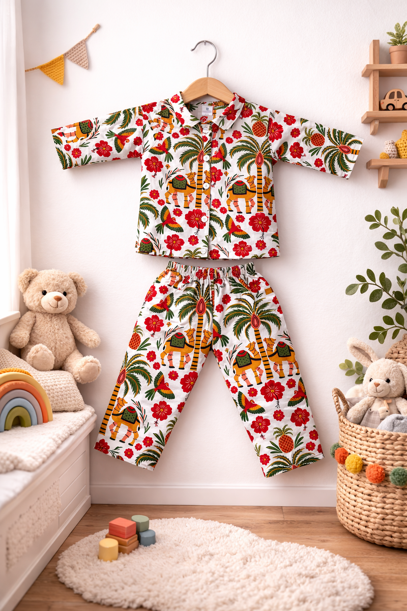 Secret Garden - 100% Cotton Lightweight Cambric Soft Unisex Muslin Set for New Born to 6 Years