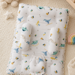 4 Pcs Muslin Bedding Set for 0 to 6 Months - Dino World