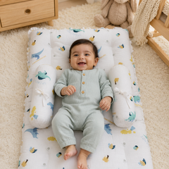 4 Pcs Muslin Bedding Set for 0 to 6 Months - Dino World