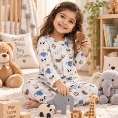 Sober Jungle |Full Sleeves| 120 GSM Trapeze Weave Muslin Fabric |  Soft Unisex Muslin Set for New Born to 6 Years