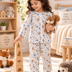 HedgeHog |Full Sleeves| 120 GSM Trapeze Weave Muslin Fabric |  Soft Unisex Muslin Set for New Born to 6 Years