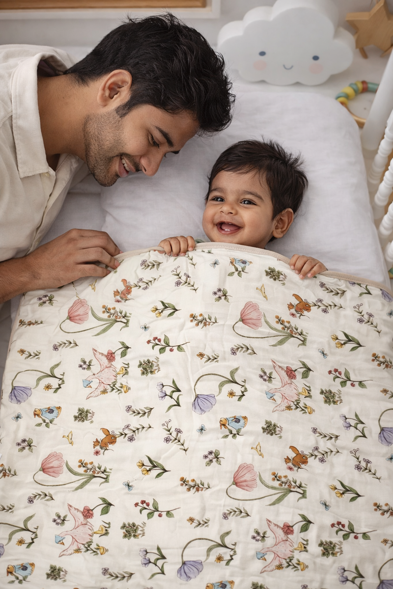 Premium Muslin Quilts for 0 to 2 Yrs | Floral