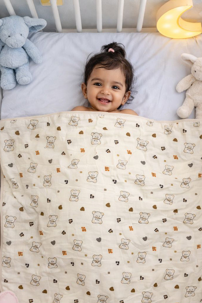 Premium Muslin Quilts for 0 to 2 Yrs | Hearts