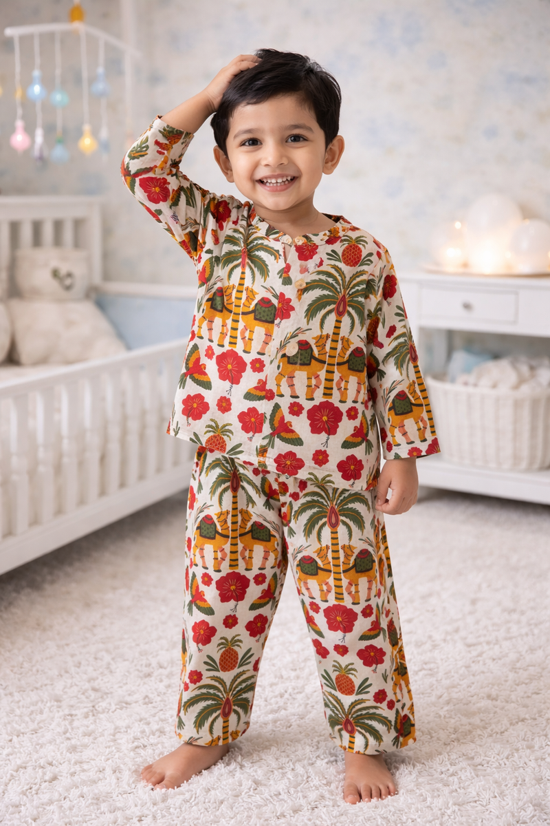 Secret Garden - 100% Cotton Lightweight Cambric Soft Unisex Muslin Set for New Born to 6 Years