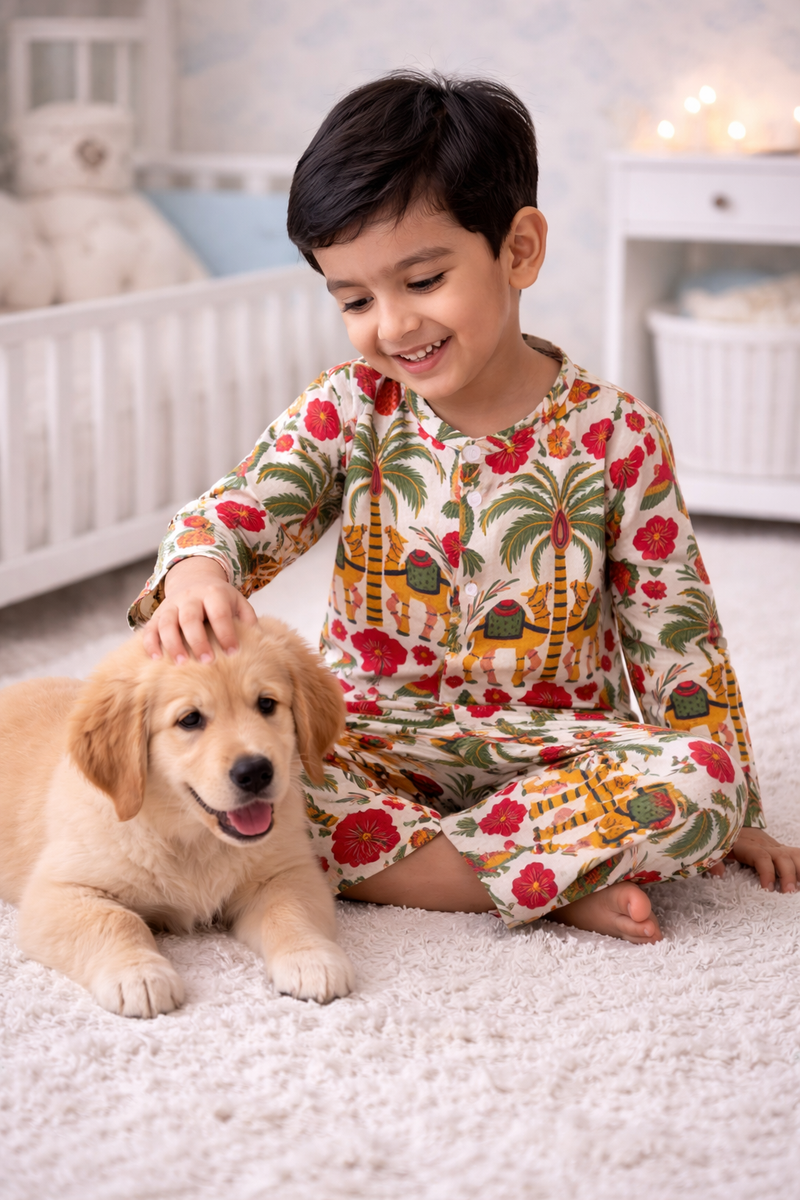 Secret Garden - 100% Cotton Lightweight Cambric Soft Unisex Muslin Set for New Born to 6 Years