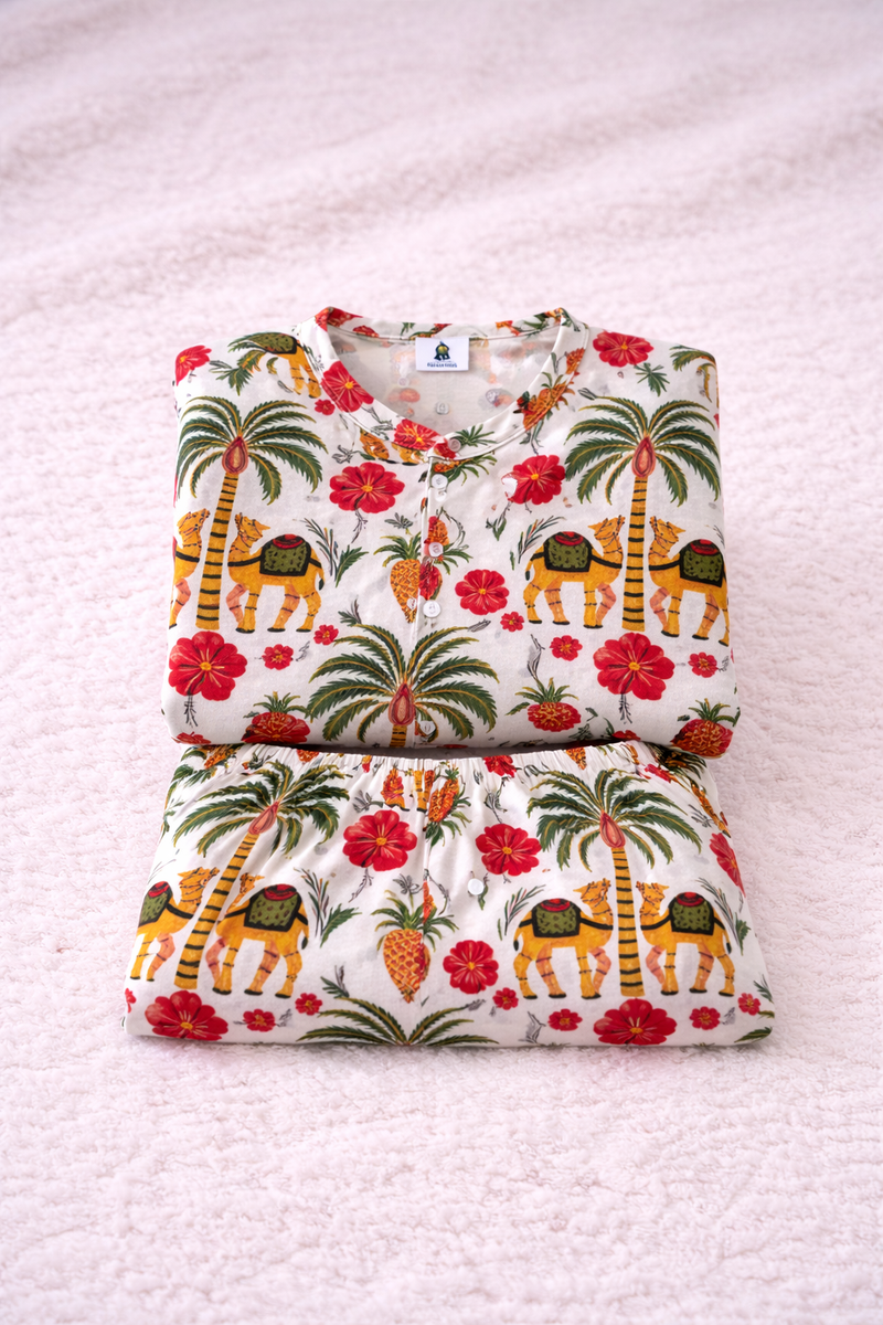 Secret Garden - 100% Cotton Lightweight Cambric Soft Unisex Muslin Set for New Born to 6 Years