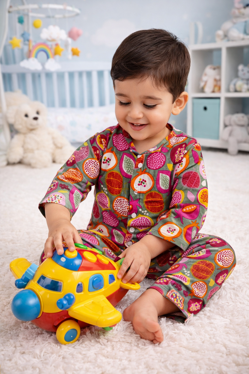 Pomogrand - 100% Cotton Lightweight Cambric Soft Unisex Muslin Set for New Born to 6 Years