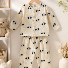 Just Puppito| Premium Crinkled Double Layered Soft Unisex Muslin Set for New Born to 6 Years