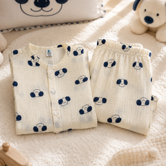 Just Puppito| Premium Crinkled Double Layered Soft Unisex Muslin Set for New Born to 6 Years