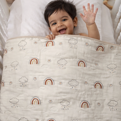 Premium Muslin Quilts for 0 to 2 Yrs | Rainbow