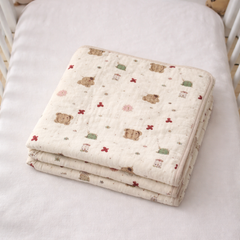 Premium Muslin Quilts for 0 to 2 Yrs | Xmas Teddy