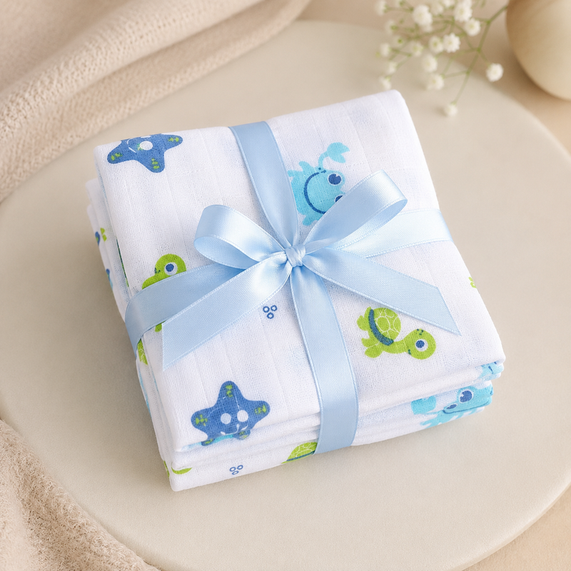 +Free 2 Pcs Muslin Checkered Double Layer Napkins on Prepaid Orders