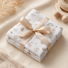 +Free 2 Pcs Muslin Checkered Double Layer Napkins on Prepaid Orders