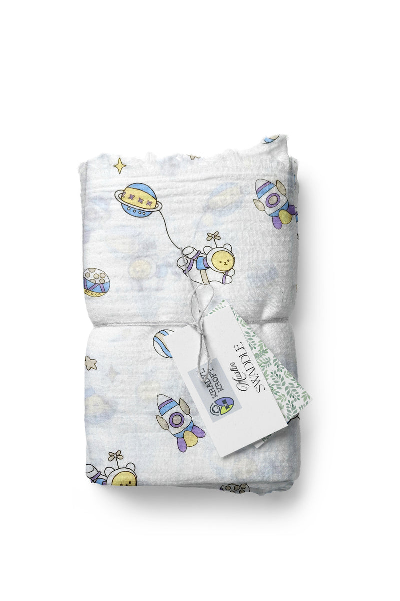 Muslin Swaddle for Infants 100 X 120 Cms - Astro