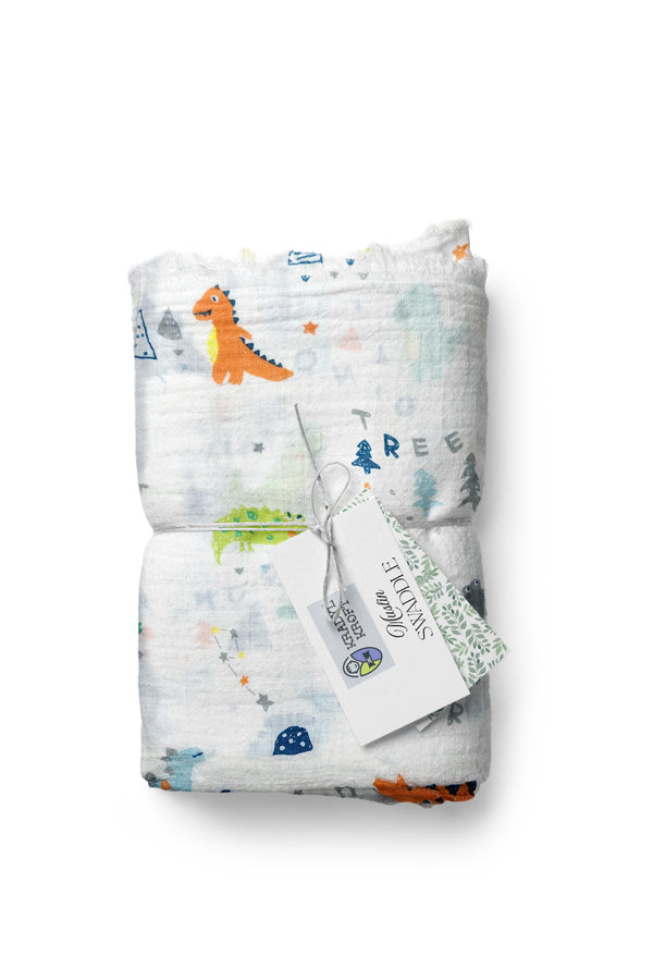 Muslin Swaddle for Infants 100 X 120 Cms - Little Dino
