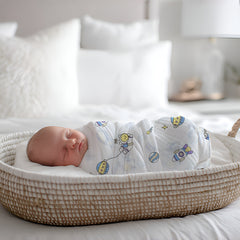 Muslin Swaddle for Infants 100 X 120 Cms - Astro