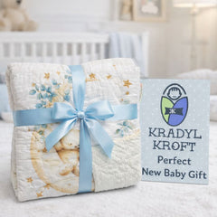 Muslin and Mink Plush Baby Blanket | Cute Blankets for 0 to 2 Yrs | Reversible with Plush Minky Dot Fabric - Lets Play